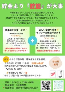 筋肉量測定器「インボディ」と「インソール｝体験会